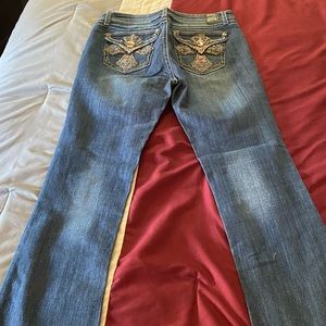 Grace In LA Bootcut Embellished Jeans 10